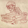 Skull Cruiser Sketch