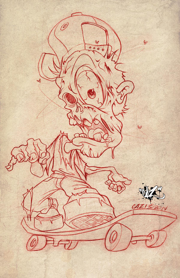 Zombie Skate Sketch