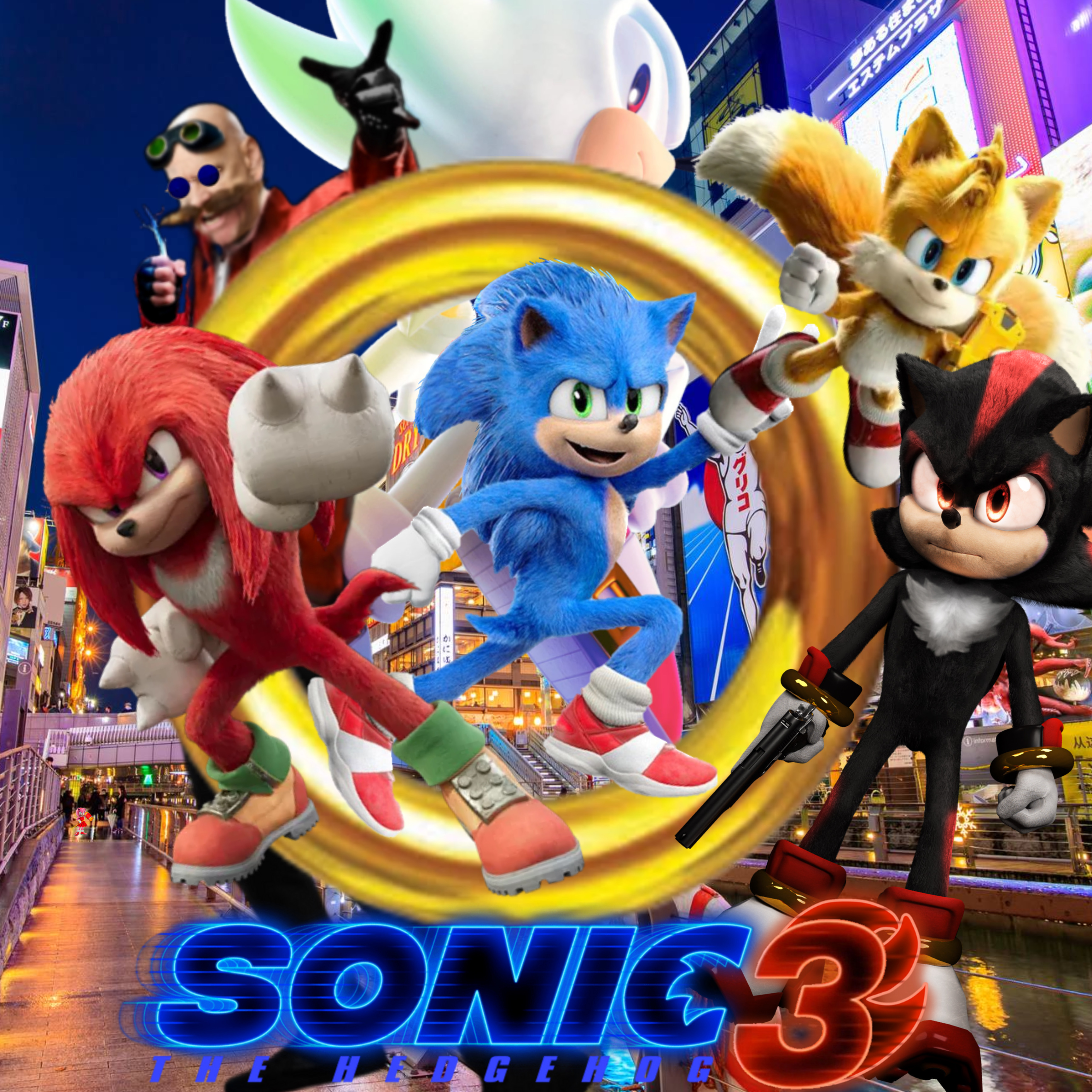 Sonic the Hedgehog 3 Movie Poster 1 Fan Made by luanweasel300 on DeviantArt