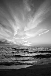 Sunset In Black and White