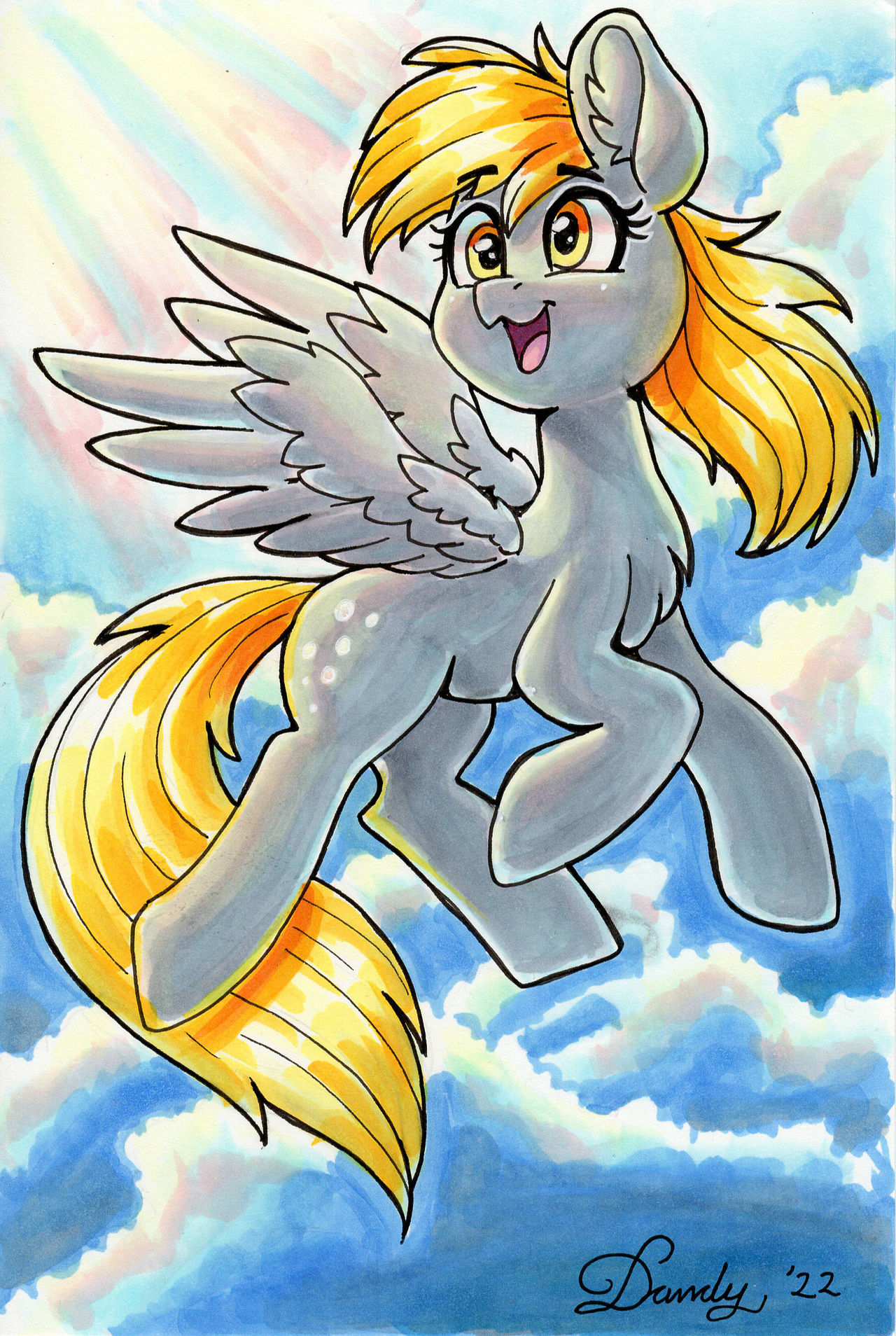 Derpy Flying Free by DandyBouquet on DeviantArt