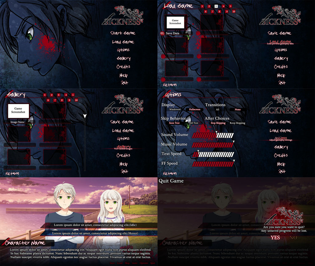 Character Health Gui Sickness GUI by kingv on DeviantArt