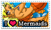 I Love Mermaids Stamp