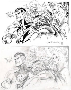 Inking Challenge: Fantastic Four