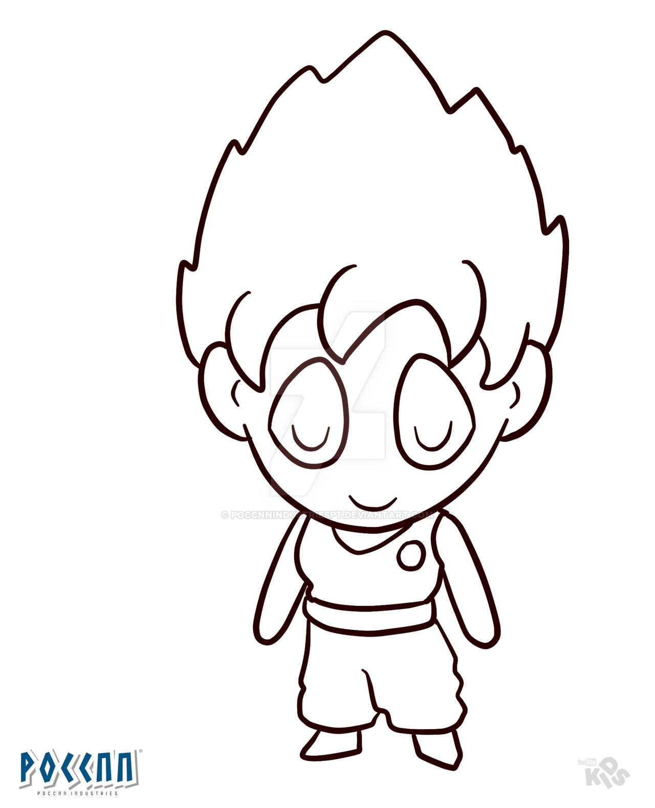 Vegeta Chibi para colorir (Dragon Ball Z) by PoccnnIndustriesPT on  DeviantArt