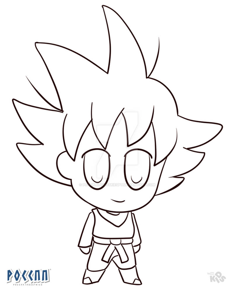 Goten Chibi para colorir (Dragon Ball Z) by PoccnnIndustriesPT on