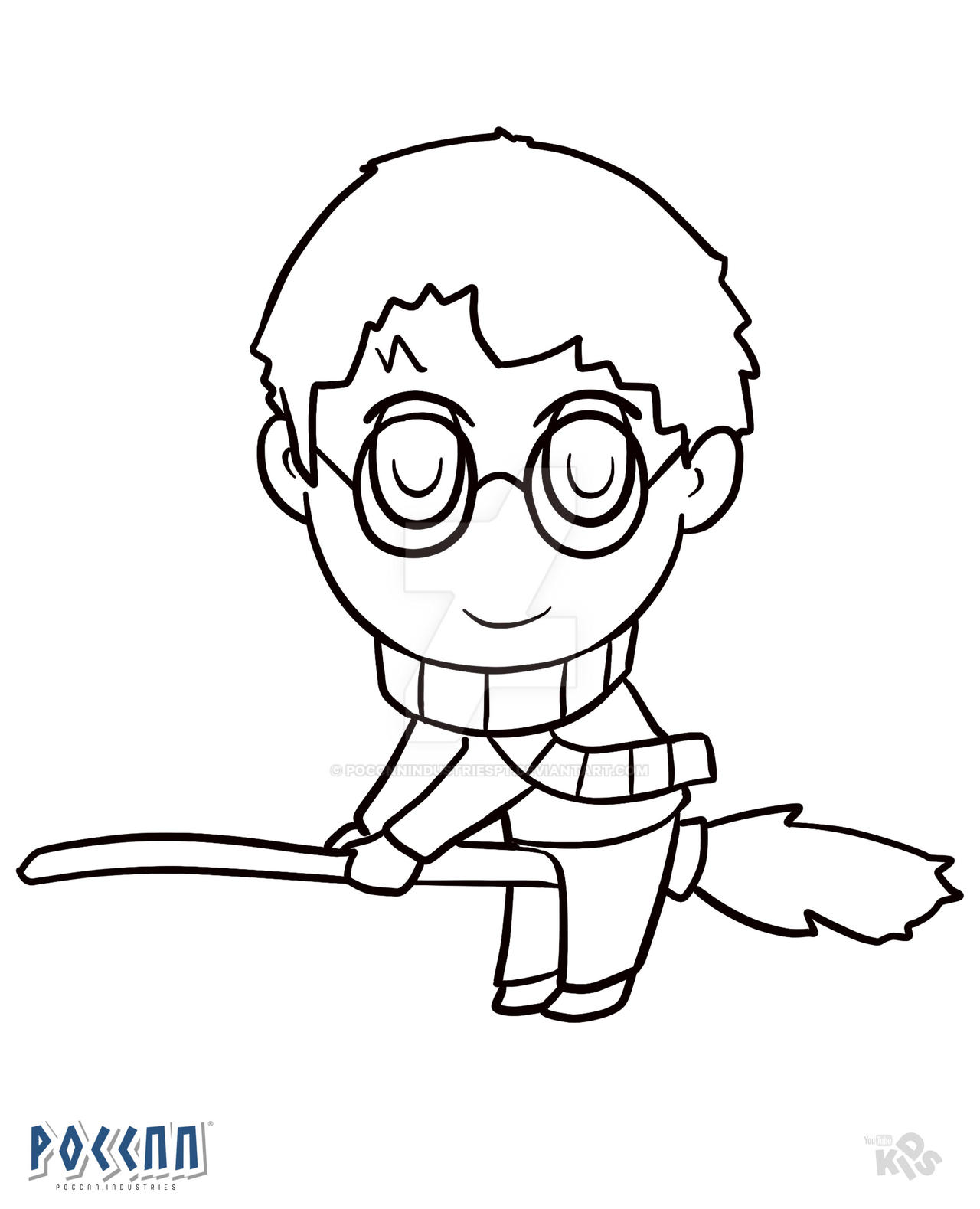 Harry Potter Chibi para colorir by PoccnnIndustriesPT on DeviantArt