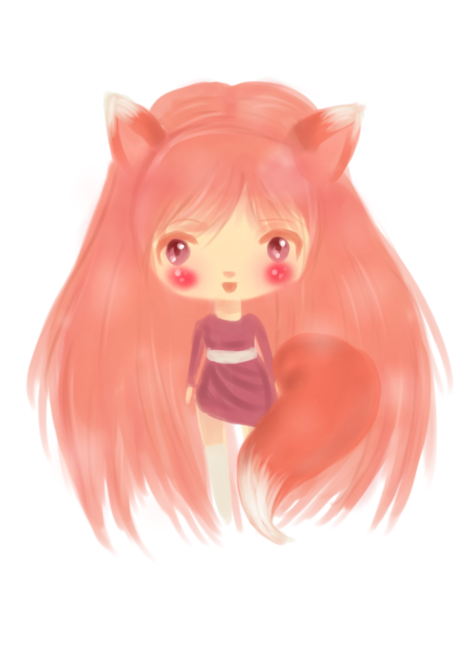 Pink Fox Chibi