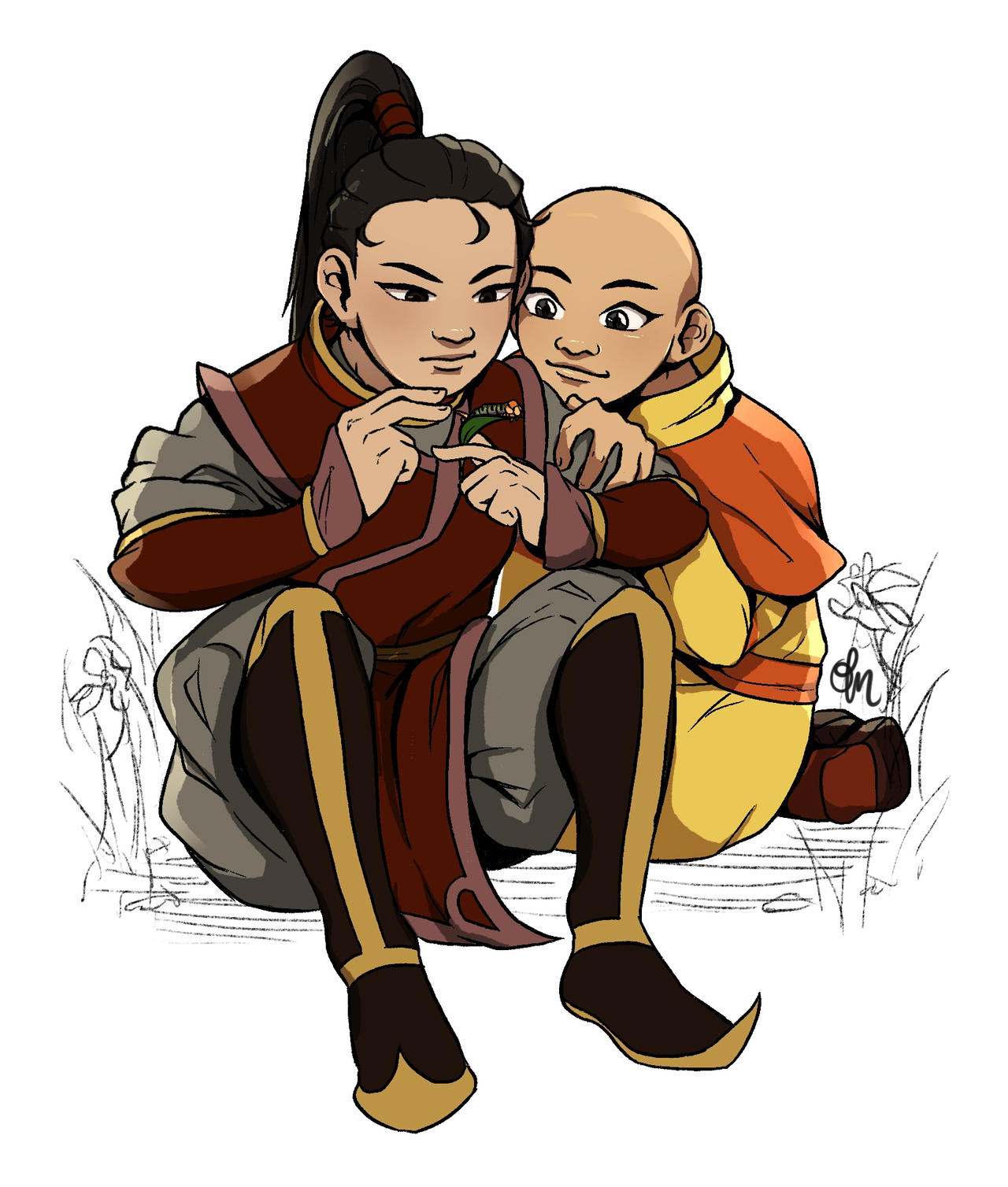 Zuko and Aang by aucatgirl on DeviantArt