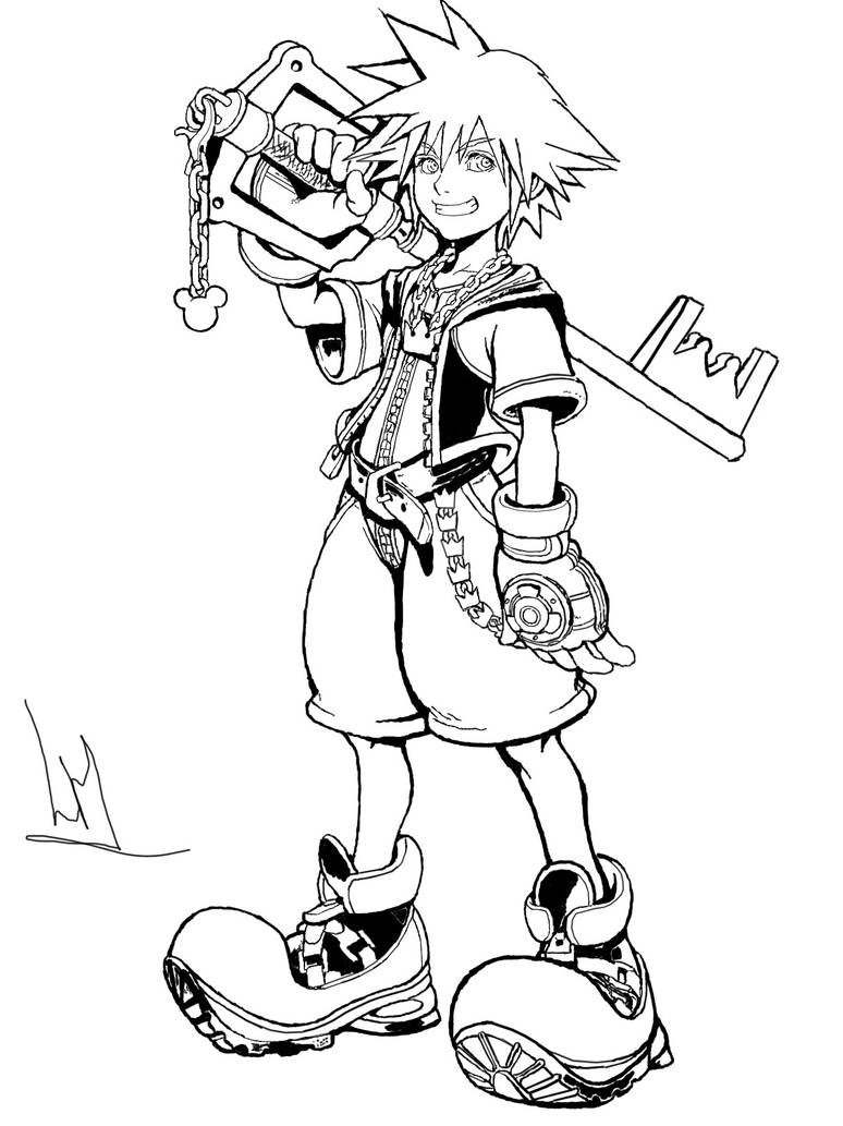 Sora (Kingdom Hearts) drawing by Leonardhiggins1994 on DeviantArt