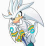 Silver the hedgehog ( Colored )