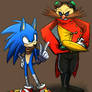 sonic boom: Sonic and Eggman