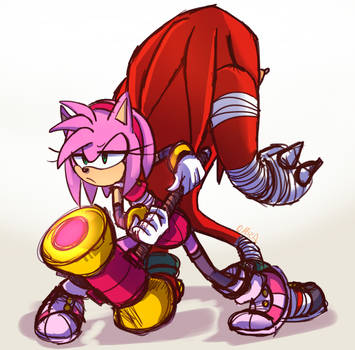 Sonic Boom: Amy rose and Knuckles