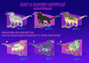 Raven and Rat Giffin 2019-adoptables