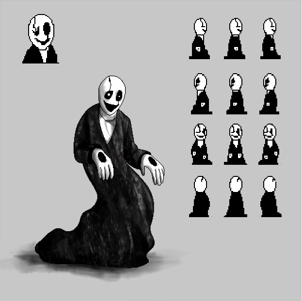 Gaster In Game Image Undertale: Gaster in the style of the game OFF. by GinaSuzumi on DeviantArt