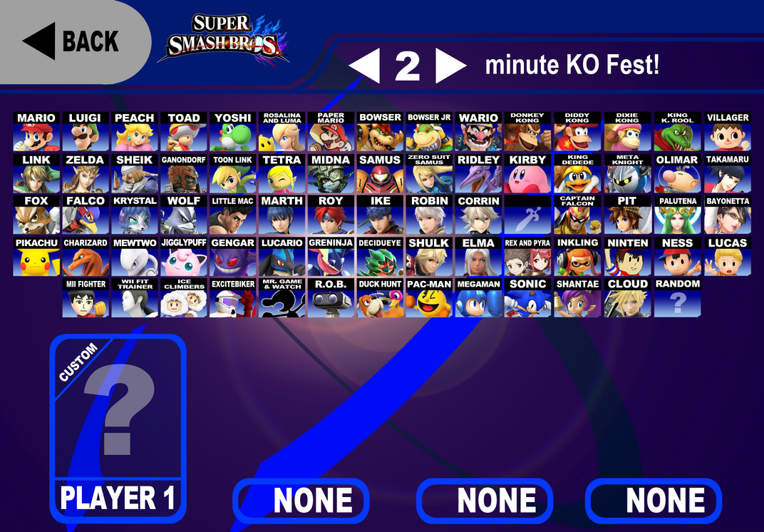 Smash Brod Roster My Super Smash Bros Roster (Pre-2018) by AdmiralN30 on DeviantArt