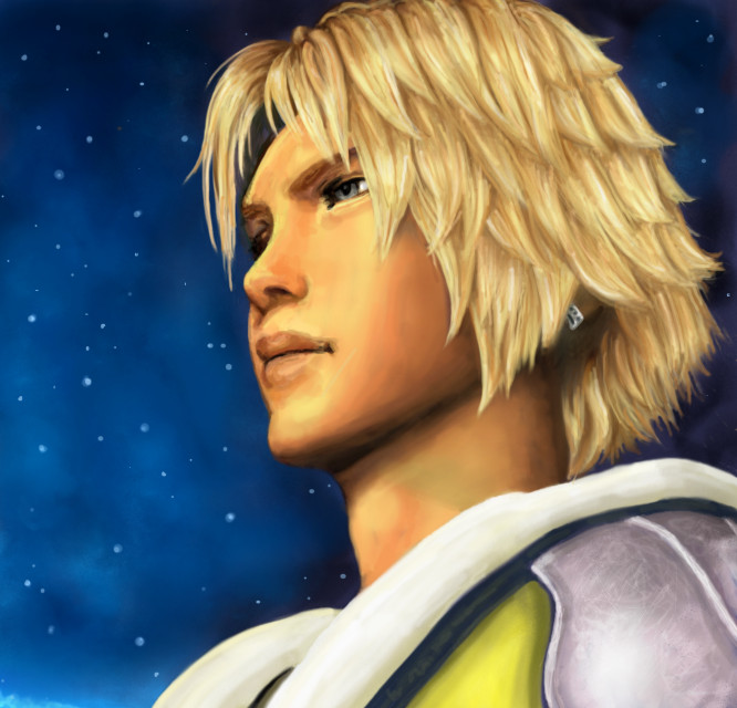 Tidus FFX in the night