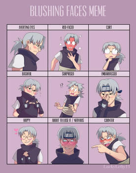 Kabuto Blushing Faces Meme