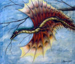 Gliding dragon by Spyrre