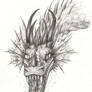Dragon face-sketch