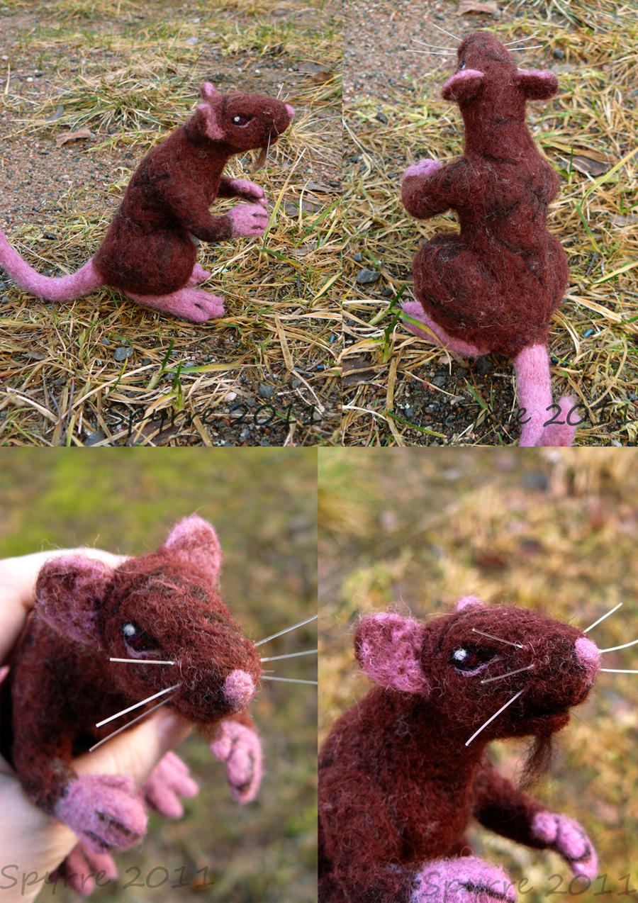 Felted rat