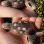Felted grey blob-fawn