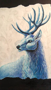 The blue stag