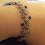 Blue Beaded Bracelet, modified 4-in-1