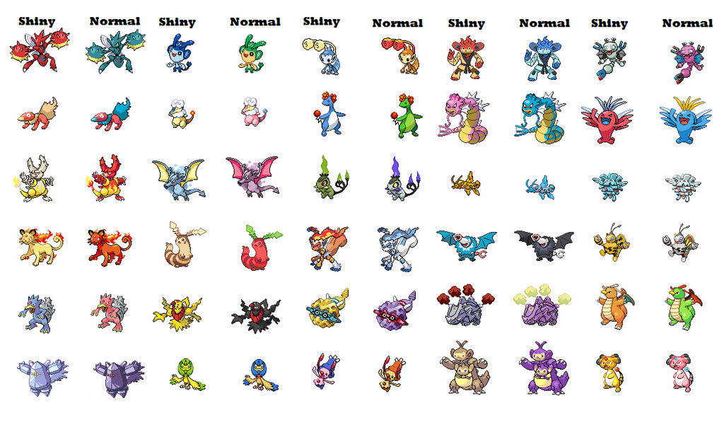 All Shiny Pokemon Sprites