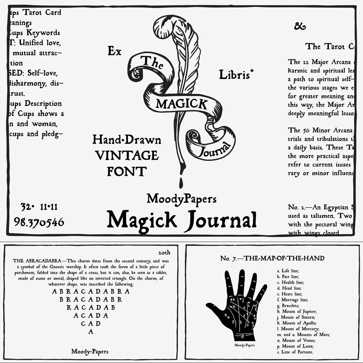 Magick Journal - Hand Drawn Font by hamevilmath on DeviantArt