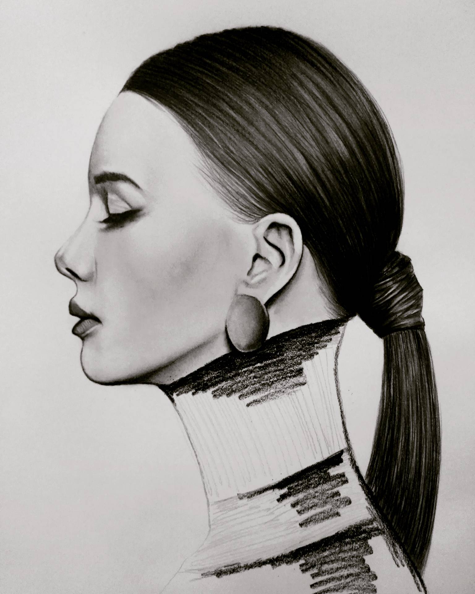 Panvil Face female face pencil by morkedin on DeviantArt