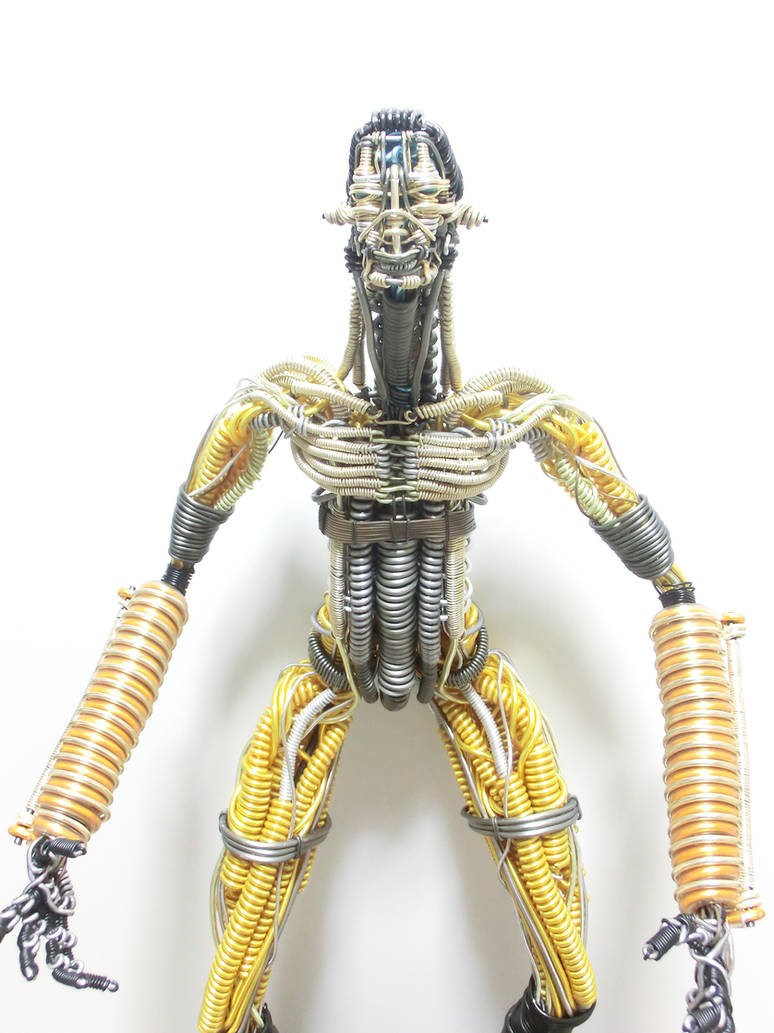 Character Using A Wire Wire Sculpture - character 4 by CreativityChains on DeviantArt
