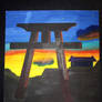 Tori Gate at Sunset