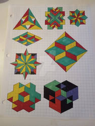 Geometric and abstract art experiments