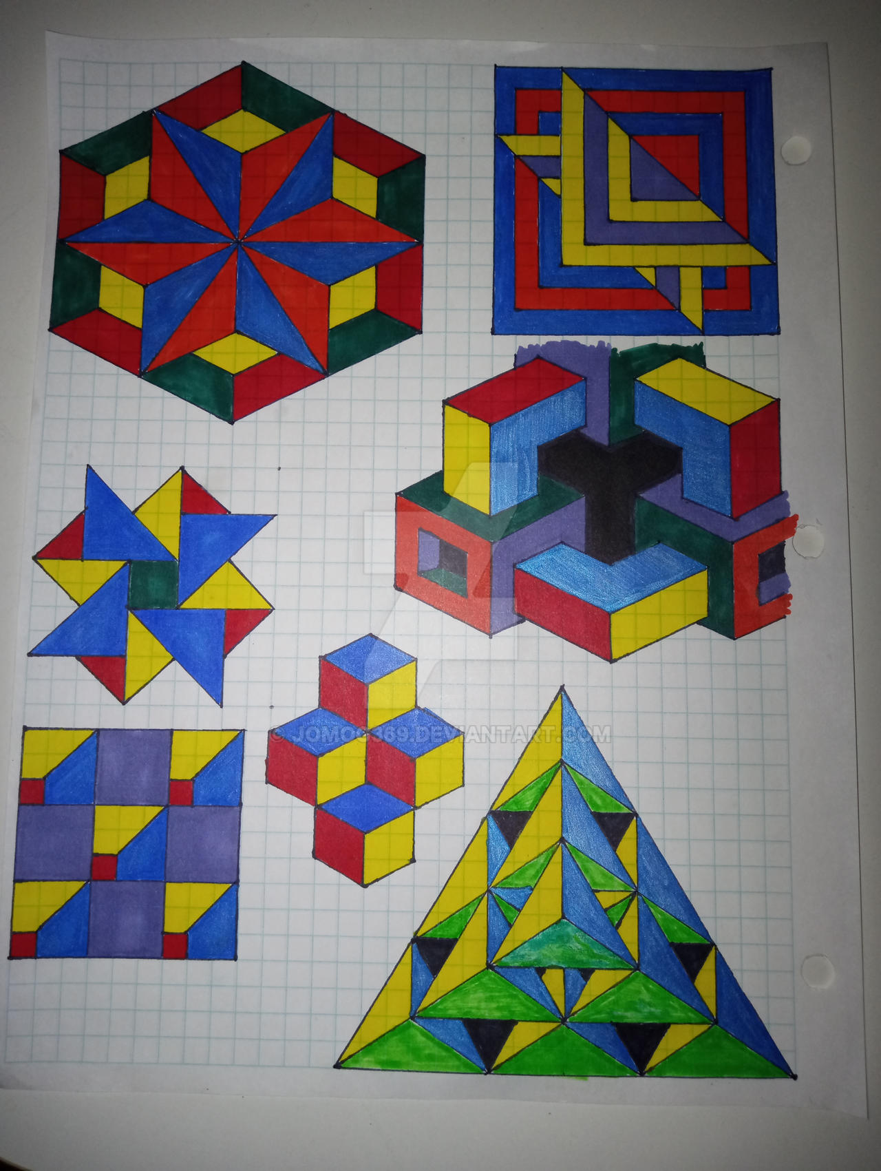 More practice with geometric art