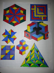 More practice with geometric and abstract art