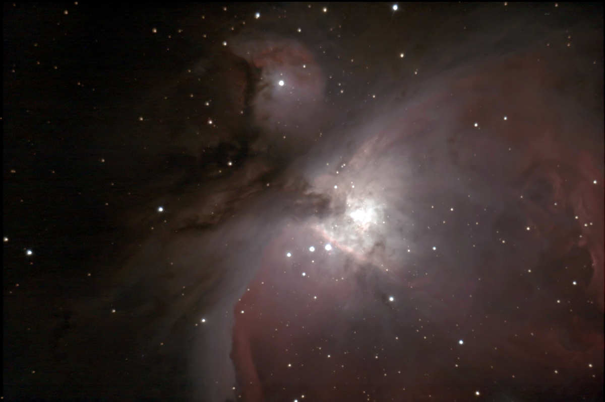 zoom in Orion nebula