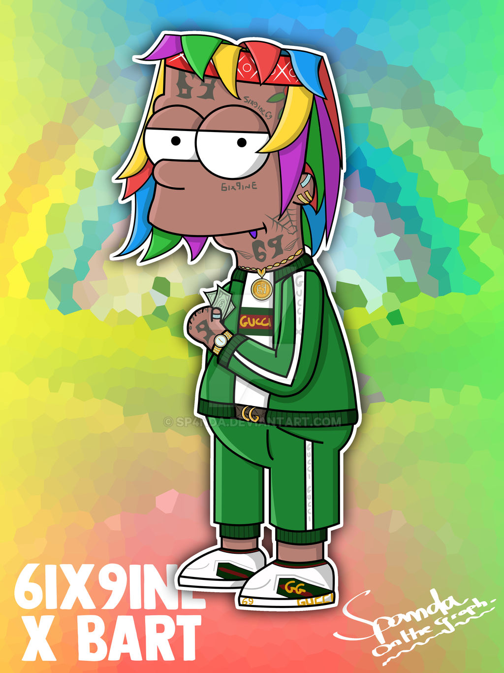 Bart Simpson Gucci Cartoon Characters