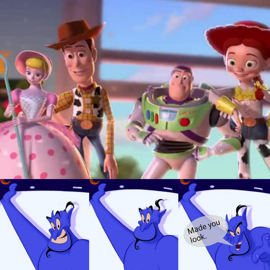 Genie Ending Rocks Genie in Toy Story 2 ending. by mortadeloramon287 on DeviantArt