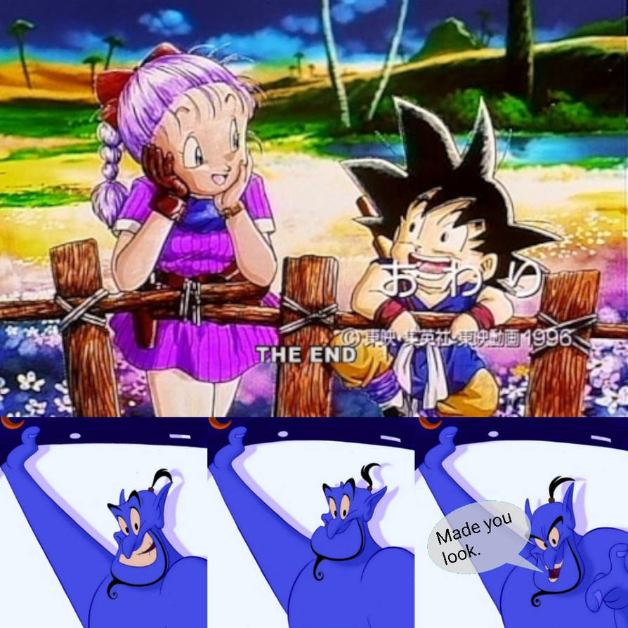 Genie Ending Rocks Genie in DBTPTP ending. by mortadeloramon287 on DeviantArt