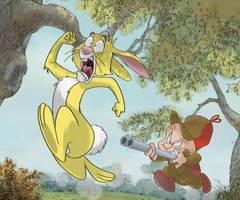 Rabbit season in the Hundred Acre Wood.