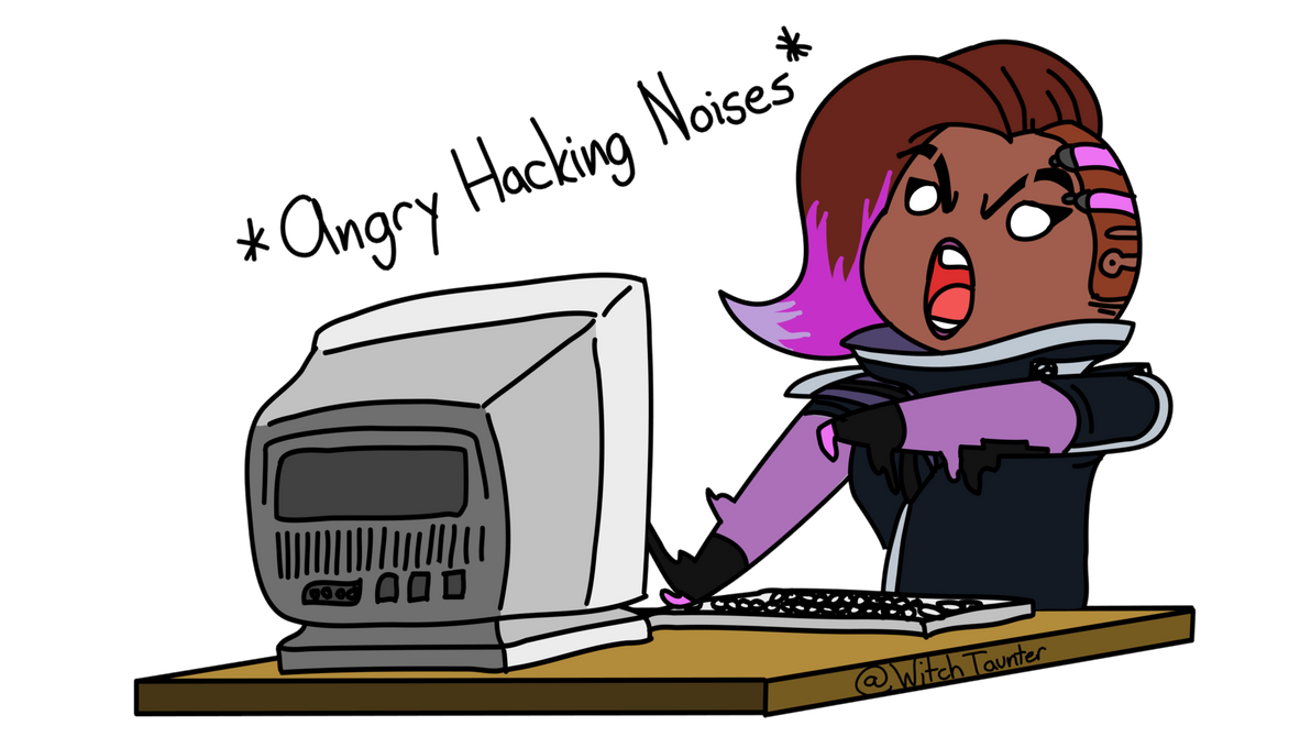 Sombra Does A Hack by WitchTaunter on DeviantArt