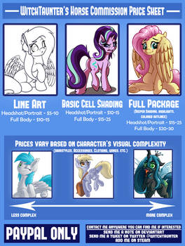 WitchTaunter's Horse Commission Price Sheet