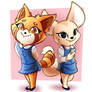 Retsuko and Fenneko