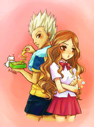 Inazuma11 Goenji And Natsumi