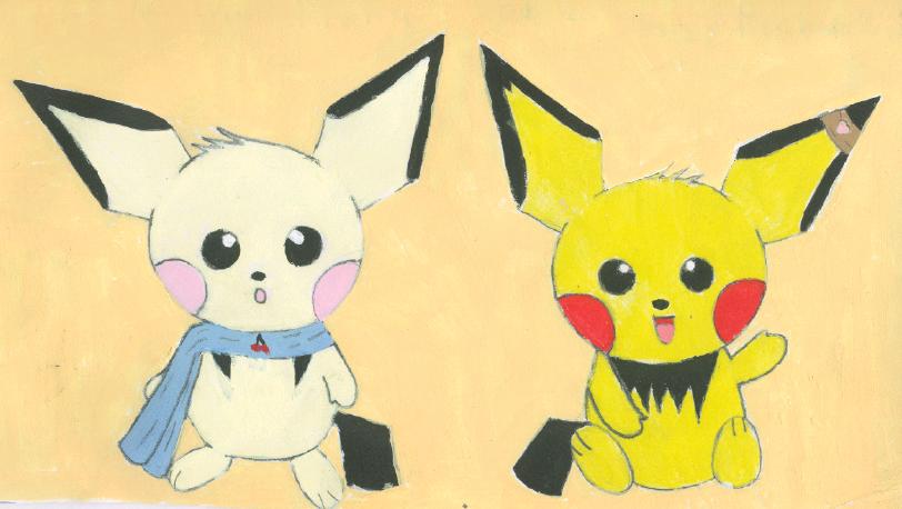 Normal and Shiny Pichu