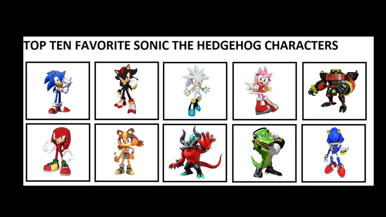 My Top 10 Favorite Sonic Characters List by mbf1000 on DeviantArt
