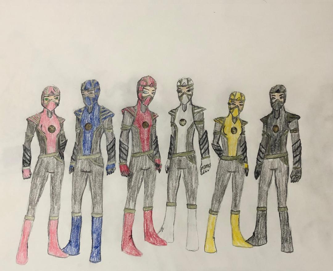 Mighty Morphin Power Rangers: Ninjetti Outfits .2 by MychalRobert on ...