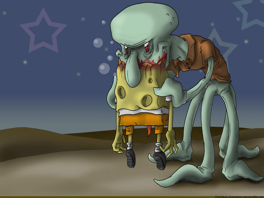 Squidward Devours Spongebob by mjwills