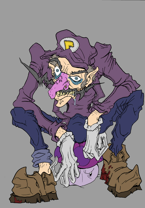 Waluigi on Mario-Art-Collection - DeviantArt.